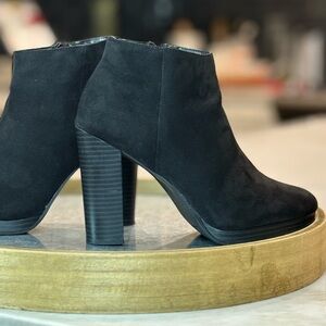 Platform Lauren Conrad Black Ankle Boots Same Day Shipping
